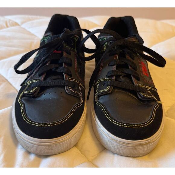 DC Youth's Pure Colorful Suede Sneakers Lace Up Skater Shoes Big Kids Size 5 - Picture 4 of 7